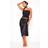 PrettyLittleThing Black Satin Bias Cut Midi Skirt, Black