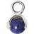 CU Jewellery Letters Pendant - Silver/Lapis