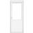 Crystal uPVC White Interior Door S 0502-Y (72.5x)