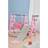 Living and Home Children Toddler Slide Set With Basketball Pink Size
