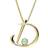 C. W. Sellors Love Letters Initial Necklace - Gold/Opal