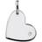 Altesse Quality Heart Pendant - Silver/Diamond