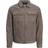 Jack & Jones Rocky Payton Faux Leather Jacket - Brown/Falcon