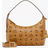 MCM Aren Small Hobo In Visetos - Cognac