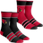 Rock Em Socks Arizona Cardinals Youth Multi-Stripe 2-Pack Team Crew Sock Set