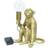 ValueLights Solar Gold Monkey Garden Ornament