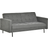 Homcom Eucalyptus Wood Gray Sofa 187cm 3 personers