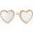 Støvring Design Heart Earrings - Gold/Pearls