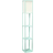 Lalia Home Column Aqua Blue Floor Lamp 62.5"