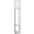 Lalia Home Column Shelf Gray Floor Lamp 62.8"