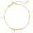 Kendra Scott Mama Script Delicate Chain Bracelet - Gold/Pearl