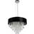 Canora Grey Xanthe Black/Clear Pendant Lamp 45.5cm