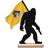 Fan Creations ECU Pirates 18'' Team Logo Bigfoot Silhouette Desktop Art