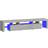 vidaXL 3152813 Concrete Grey TV-bord 200x40cm