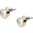 Fossil Sutton Valentine Heart Stud Earrings - Gold/Transparent