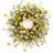 Melrose Yellow and White Daisy Twig Spring Floral Wreath Decoration 61cm