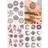 Shein Flower Brown Henna Tattoo Sticker Floral Temporary Tattoo Sticker For Henna For Women Girl Body Art Mehndi Designs