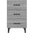 vidaXL 817325 Grey Sonoma Bedside Table 40x40cm