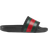 Gucci Kid's Rubber Slides with Web - Black/Green