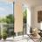 vidaXL Outdoor Roller Blind Orange and White 120x270 cm 120x270cm