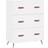 vidaXL Engineered Wood White Chest of Drawer 69.5x90cm