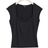 Gina Tricot Soft Touch Tight Top - Black