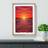 Natur Pur Sunset Op Oak Framed Art 34x46cm