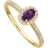 Scrouples Diana Ring - Gold/Diamonds/Amethyst