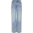 Pieces Selma Hw Wide Fit Jeans - Light Blue Denim