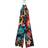 Desigual Jungle Design Halter Neck Jumpsuit - Multicolour