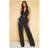 PrettyLittleThing Woven Pleat Detail Wide Leg Trousers - Black
