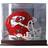 Fanatics Authentic Kansas City Chiefs Super Bowl LIV Champions Mahogany Helmet Logo Display Case