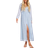 Only Amanda Long Dress - Cashmere Blue Alva Leaf