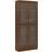 vidaXL Vitrine Brown Oak Vitrinskåp 82.5x185.5cm