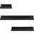 Geezy Picture Ledge Display Black Wall Shelf 45cm 3pcs