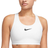 Nike Women's Swoosh High Support Non-Padded Adjustable Sports Bra - White/Black