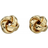 Elements Gold Knot Studs Earrings - Gold