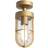 Astro Cabin Coastal Brass Ceiling Flush Light 11.6cm