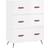 vidaXL High Gloss White Chest of Drawer 69.5x90cm