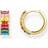 Thomas Sabo Colourful Stones Pavé Hoops - Gold/Multicolour