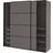 Ikea Pax/Mehamn Dark Grey Garderob 200x201.2cm