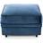 Abakus Direct Chicago Dark Blue Foot Stool 47cm