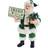 Kurt Adler Fabriché Irish Santa Gift Box & Sign Green/White Decoration 26.7cm