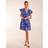 Blue Vanilla Frill Sleeve Wrap Mini Dress