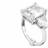 Chiara Ferragni Princess Trilogy Ring - Silver/Transparent