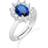 Amen Ring - Silver/Blue/Transparent