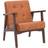 Homemiyn Mid-Century Orange Armchair 74cm