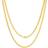 Nuragold Solid Miami Cuban Link Chain Necklace 3.5mm - Gold