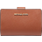 Michael Kors Medium Crossgrain Leather Wallet - Luggage