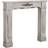 BigBuy Home Fireplace Fir White Hylla